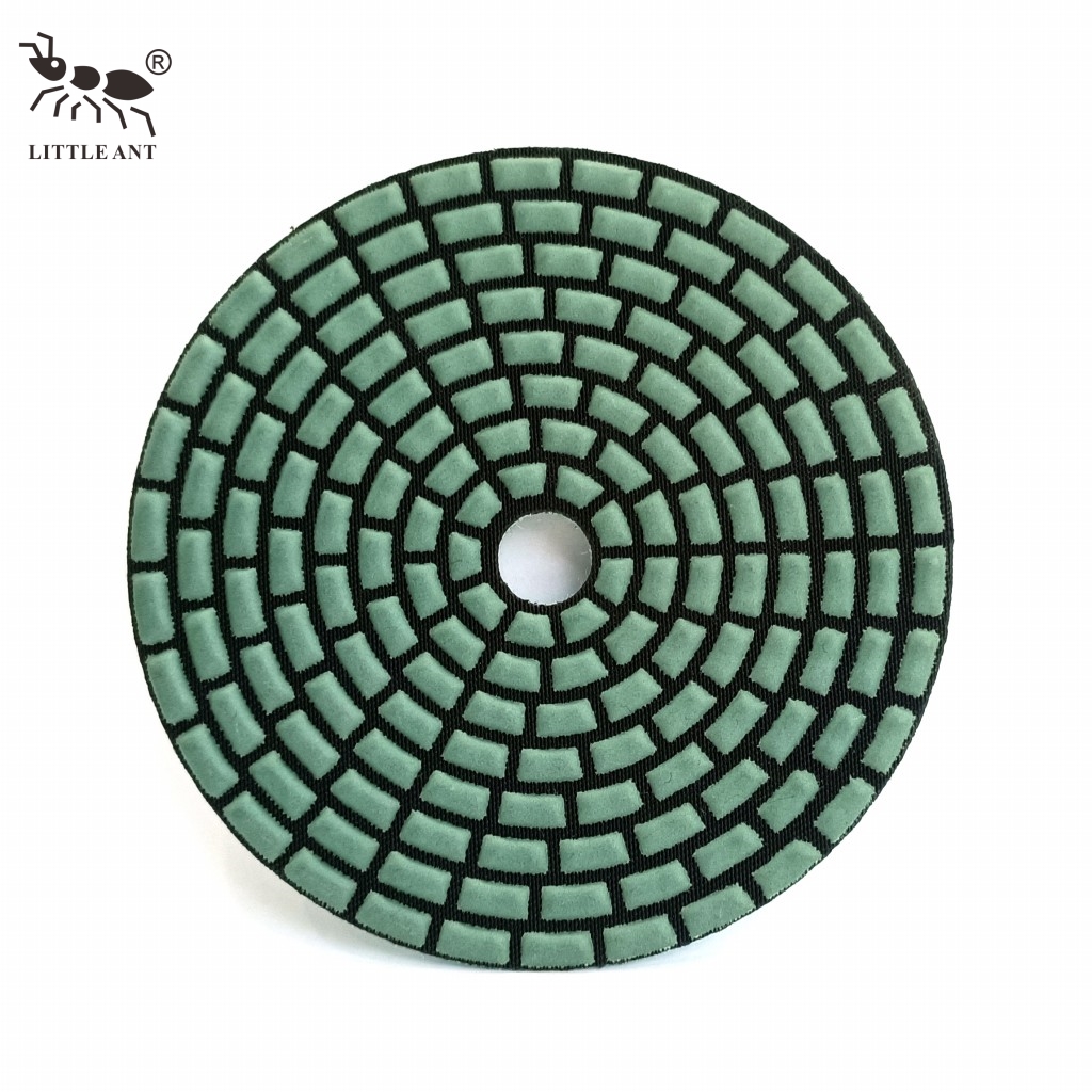 Piccole tampone di lucidatura a secco a secco da 4 pollici per diamante da 4 pollici per materiali diversi in pietra in granito in granito in granito terrazza di quarzo
