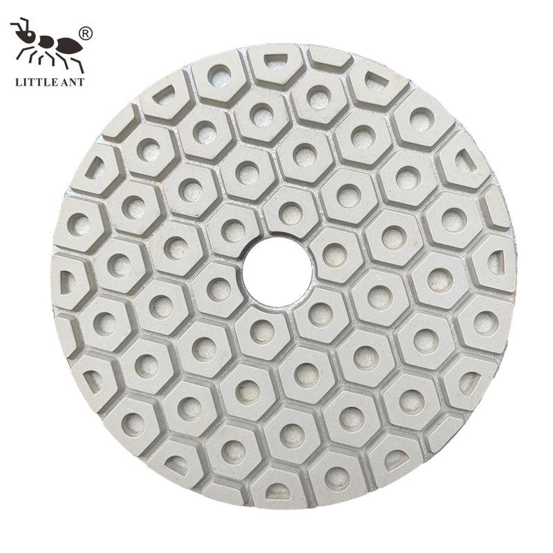 Piccola formica True Color 4 pollch Honeycomb Polishing Wet Polishing per marmo di granito in pietra ingegnerizzato