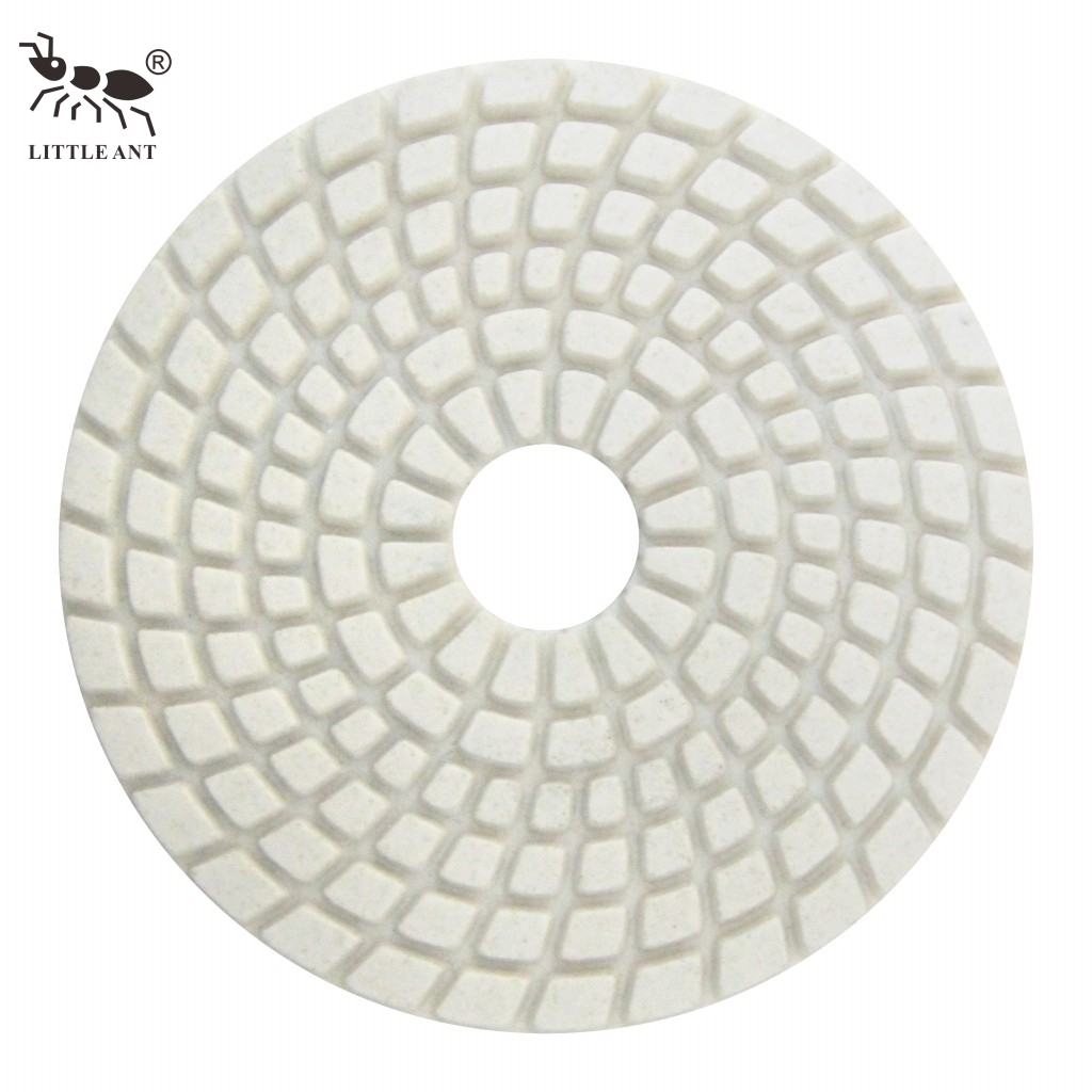 Piccola formica calda Best Spirl Wet Polishing Pad 4 pollici 100 mm in meno di polvere per pietra di cemento