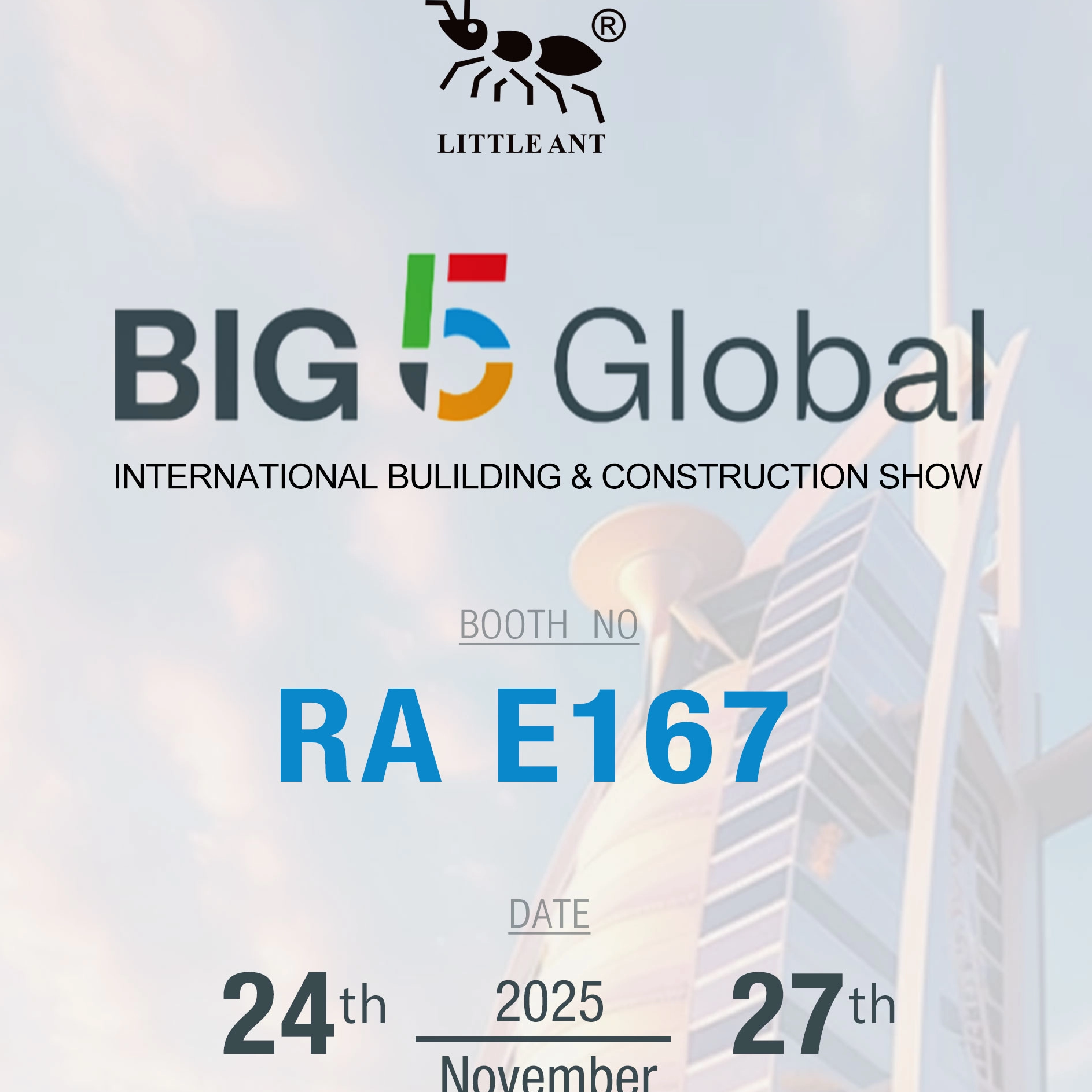 DUBAI BIG 5 — FIERA GLOBALE INTERNAZIONALE DELL'EDILIZIA E DELLE COSTRUZIONI