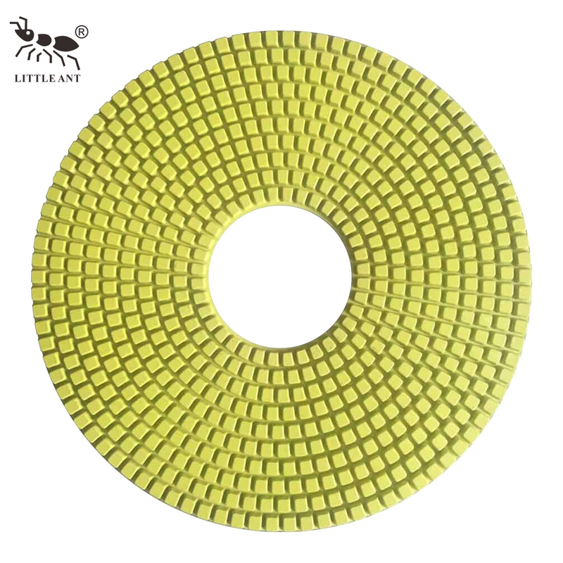Piccola formica da 400 mm da 16 pollici pad patchini di lucidatura a pianto bagnato per quartz in marmo di granito in cemento