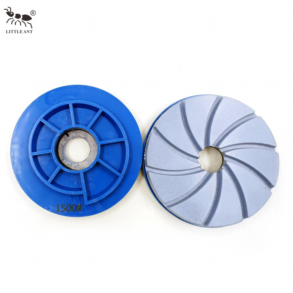 Pad di lucidatura in resina a blocchi di serpella con lumaca con la rinaccia con backer in PVC.