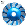 Mola per calcestruzzo diamantata verniciata con legante metallico più venduta per la macinazione di calcestruzzo e pietra.