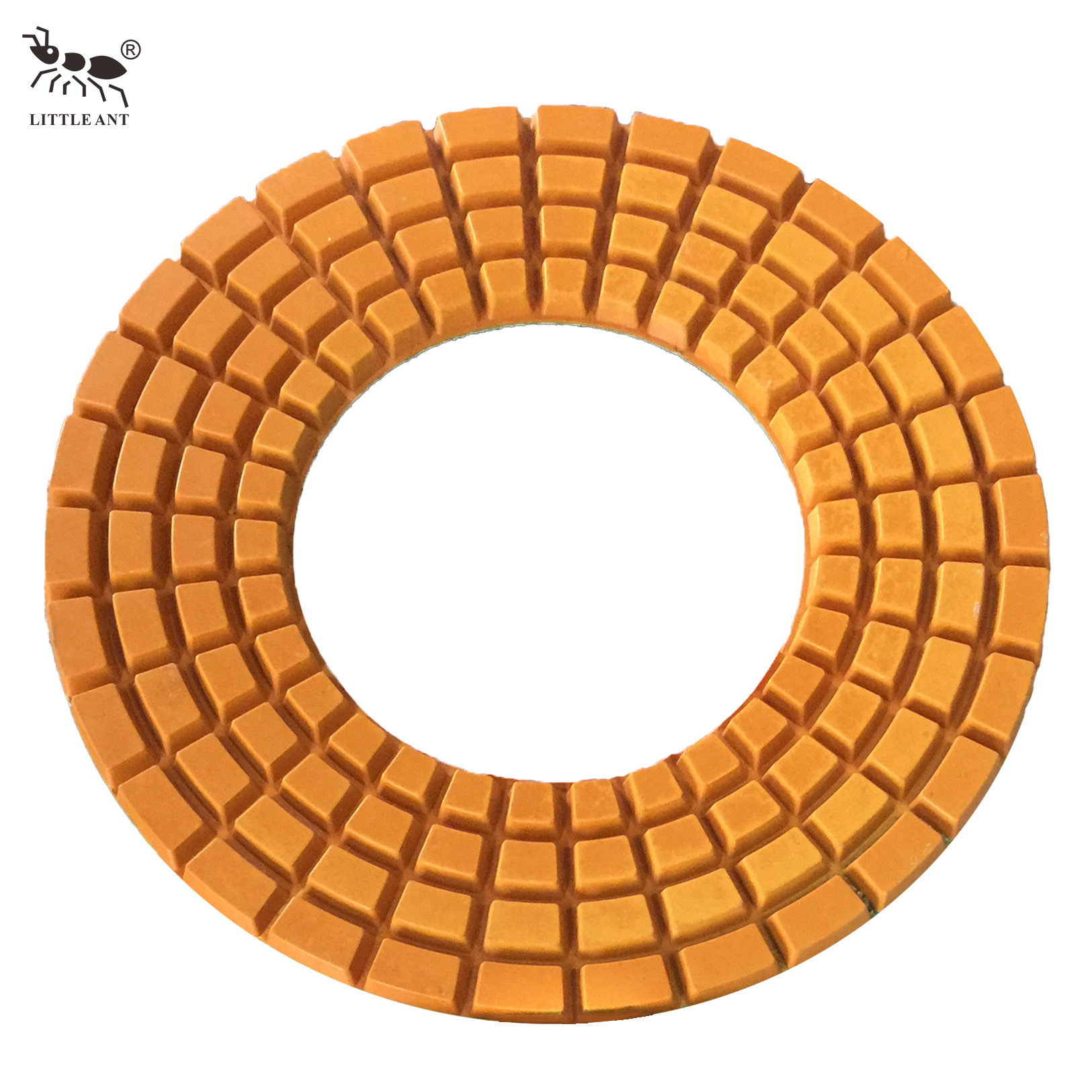 LITTLE ANT Tampone per lucidatura pavimenti in resina da 320 mm Foro grande 4 file per utensili elettrici Granito Marmo Terrazzo Quarzo