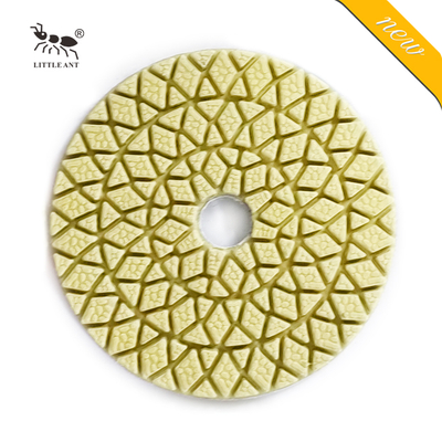 Pad di lucidatura ibrido piccolo diamante formica diamante flessibile secco e bagnato per granito in marmo di pietra in cemento giallo