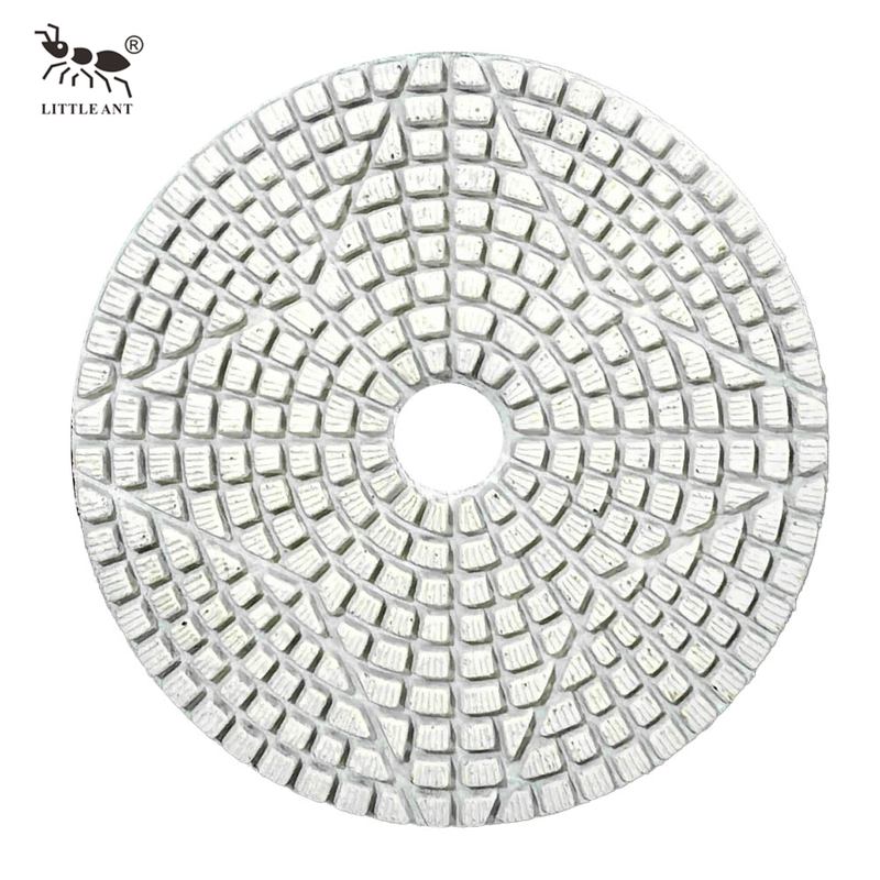 Piccola tampone di lucidatura a 4 punti a 4 punti a 4 punti Diamond Wet Polishing Flexible per Terrazzo in granito in marmo di pietra