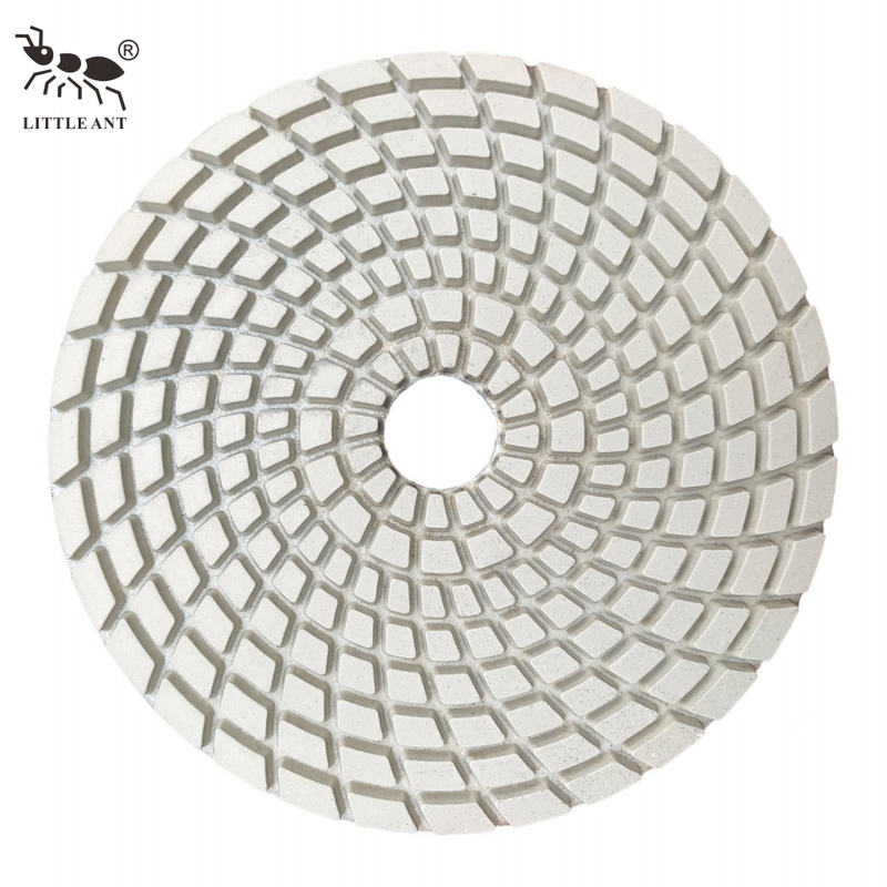 Piccola formica calda Best Spirl Wet Polishing Pad 4 pollici 100 mm in meno di polvere per pietra di cemento