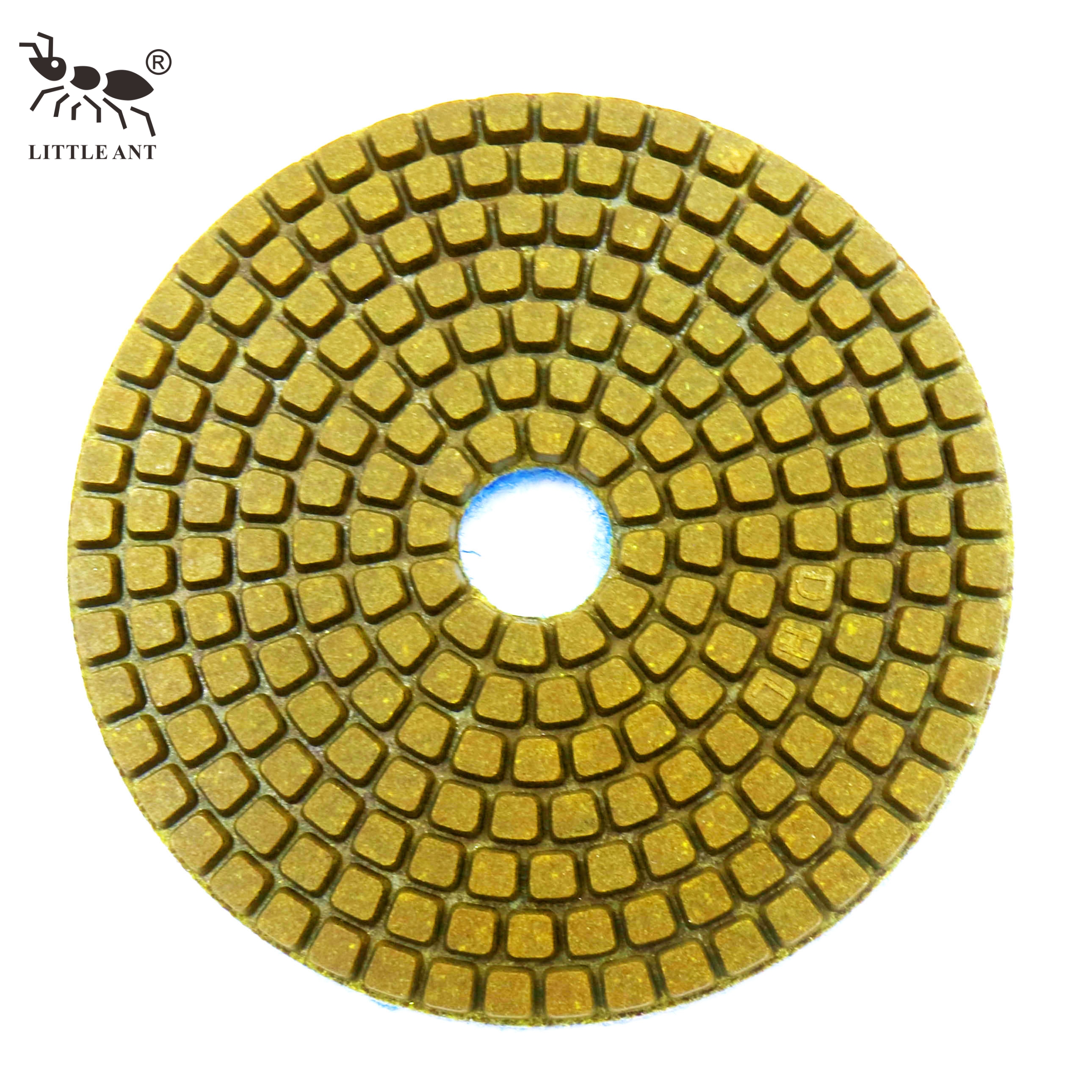 LITTLE ANT Dischi diamantati per lucidatura di metalli in cemento da 100 mm Dischi abrasivi per la preparazione di pavimenti asciutti e bagnati da 4 pollici