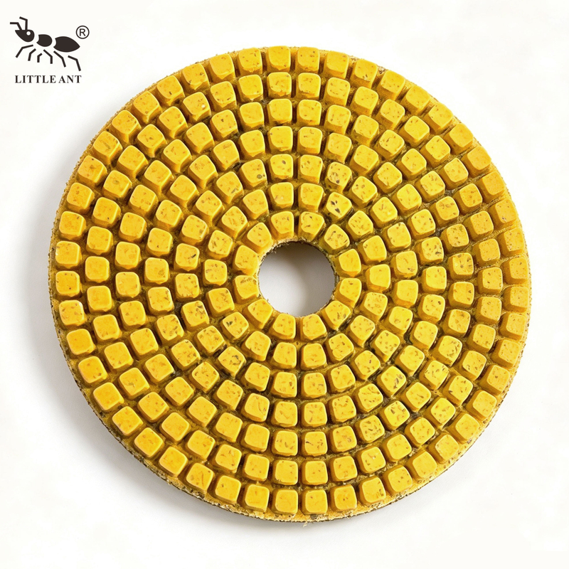 LITTLE ANT Dischi diamantati per lucidatura di metalli in cemento da 100 mm Dischi abrasivi per la preparazione di pavimenti asciutti e bagnati da 4 pollici