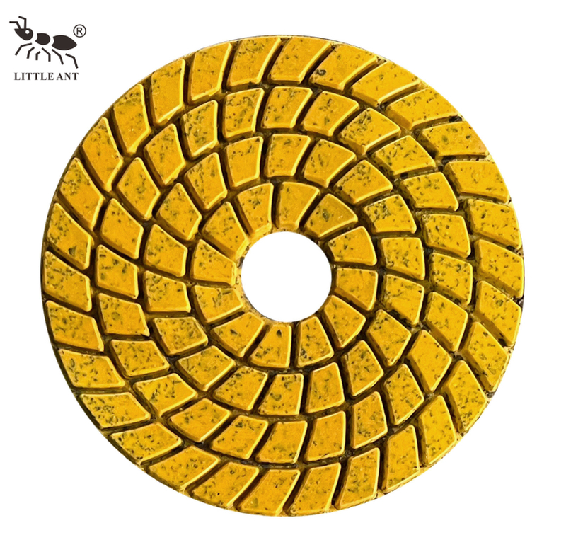 LITTLE ANT Dischi diamantati per superfici in cemento Mrtal Dischi per levigatura e lucidatura di pavimenti asciutti e bagnati 4 pollici 100 mm